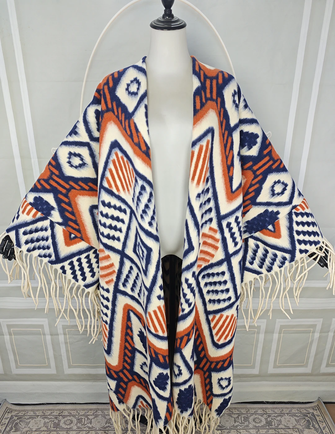 manteau d'hiver à la mode pour femmes, caftan abaya ouvert sur le devant, cardigans amples imprimés de luxe pour femmes africaines, kimonos chauds pour fête