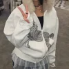 veste à capuche zippée pour femmes, veste décontractée à manches longues avec capuche en fourrure pour un usage quotidien, streetwear pour activités de plein air