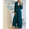 Blazer élégant à double boutonnage pour femmes, tenues Abaya musulmanes de Dubaï, revers Patricia, veste formelle sur mesure, vêtements 1 pièce, 2025