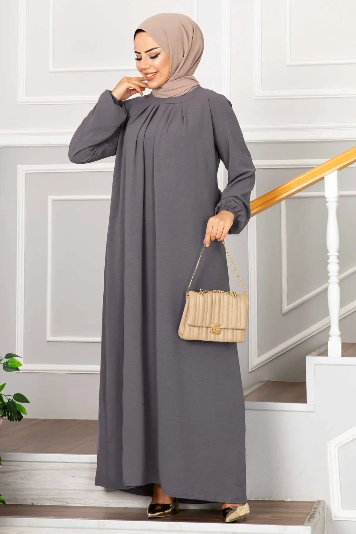 Robe musulmane turque robes plissées modestes Abayas pour femmes Robe de soirée de bal Femme Musulmane dubaï Abaya caftan Islam vêtements Robe musulmane turque robes plissées modestes Abayas pour femmes Robe de soirée de bal Femme Musulmane dubaï Abaya caftan Islam vêtements