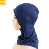 sous écharpe en coton avec trou d'oreille pour femme musulmane, hijabs intérieurs en jersey, casquettes rondes devant, bonnet turban féminin, nouveau