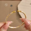 bracelet en argent pur s999 pour femmes, avec gravure sur or, gourde en émail, fleur de prunier porte bonheur, soulagement, haute bijoux, cadeau