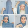 musulman instantané hijab femmes bonnet avec mousseline de soie châle tête écharpe casquette bandeau intérieur stretch hijab couverture bandeau turbante