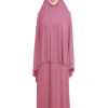 abaya ensemble de vêtement de prière musulmane pour femme, robe hijab formelle, vêtements islamiques, dubaï, turquie, namaz, ensembles musulmans longs, 208.ken