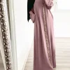 robe musulmane élégante pour femmes ramadan jalabiya fête robes longues abaya longue robe maroc dubaï abayas caftan islam robes