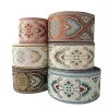 ruban en dentelle brodé ethnique boho, 1 mètre, 6cm, garniture en dentelle, vintage, bricolage, sac à vêtements, accessoires, tissu brodé personnalisé