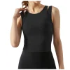 soutiens gorge de sport extensibles rembourrés en y pour femmes, haut à fort impact, sans couture, long, col haut, entraînement, court, précieux, t shirt de sport