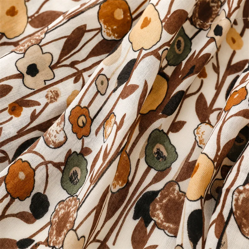 Écharpe douce en viscose florale de jardin respirante pour femme, hijab musulman décontracté, châle à franges, optique chic bohème, parfait pour les voyages, 180x90cm