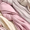 mode premium modal coton hijab écharpe longue plaine tissu respirant bandeau doux jersey plaine mode turban cravate pour les femmes