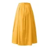jupe longue taille haute pour femmes, jupe maxi élégante avec taille haute, tissu respirant, coupe amincissante pour les fêtes