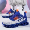baskets à lame respirante pour hommes, chaussures de sport high street, chaussures de loisirs de marque, chaussures de marche à absorption des chocs, chaussures fabriquées
