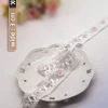 ruban de broderie perlé blanc pour vêtements de mariage pour femmes, tissu de dentelle fait main, décoration de couture de col, crochet de haute qualité, largeur de 3cm