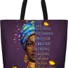 Sacs fourre-tout africains et jeunesse pour femmes, sacs à main Black Art, cartable magique Afro pour filles noires, sacs à main pour salle de sport, école, voyage