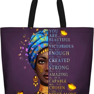 Sacs fourre-tout africains et jeunesse pour femmes, sacs à main Black Art, cartable magique Afro pour filles noires, sacs à main pour salle de sport, école, voyage