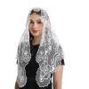 voile de maille d'église catholique pour les femmes, couvre chef de broderie, voile de mantille en dentelle de chapelle espagnole