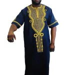 Afrique vêtements hommes mode robe de soirée caftan dashiki africain traditionnel abayas broderie jalabia thobe robe africaine 2025