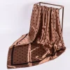 foulard de tête femmes marque de luxe 90 × 90 cm foulard carré en soie satin bandana cheveux doux foulard hijab foulards de cheveux pour dames