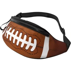 Sac banane de Football américain, sac de voyage pour adultes, sac à bandoulière avec sangle réglable pour le sport