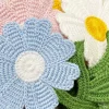 fleurs brodées finies à la main tricotées fleurs de soleil crochet coudre sur vêtements décoratifs maison ornamen applique bricolage