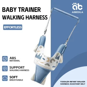 AIBEDILA bébé marche harnais enfant en bas âge ceinture réglable poche enfants marcheur aide Assistant ceinture pour apprendre la marche 9-24M