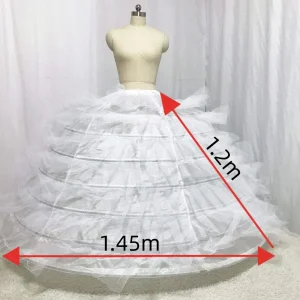 Ashely Alsa Stock grande robe de bal robe de mariée jupons 7 cerceaux couches mariée robe de mariée sous jupes Faldas Para Mujeres