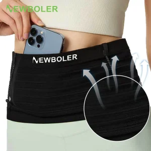 NEWBOLER – sac de taille de sport élastique, léger, ceinture de numéro de course pour Triathlon, Marathon, cyclisme, alpinisme