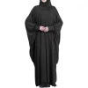 robe de prière islamique khimar jilbabs ramadan manches chauve souris polyester doux caftan marocain femmes musulmanes entièrement couvert hijab abaya