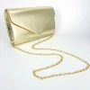 mini sac à main enveloppe en cuir brillant doré pour femme, sac à bandoulière jocrossbody de luxe pour fille, portefeuille pour téléphone portable blanc, mode pour femme