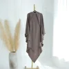 eid femmes longue hijab khimar musulman dubaï hijabs foulards turban couleur unie arabe coiffure islamique ramadan dames foulard