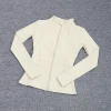 manteau de sport pour femmes, chemise de yoga, slim, manches longues, course rapide, pilates, fitness, haut, vêtements