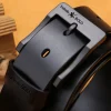 Ceinture en cuir véritable pour hommes, en alliage de mode, boucle de marque de luxe, ceintures en jean pour hommes d&rsquo;affaires, ceinture féminine