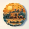 aimants de réfrigérateur de voyage, arabie saoudite, la ville sainte makkah, souvenirs touristiques, autocollants pour réfrigérateur, décoration de maison, cadeaux de mariage