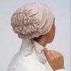 Bonnet élastique respirant pour femmes, écharpe de sauna à lacets, Hijab intérieur réglable, chapeau turban, sous-casquette, document solide
