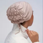 Bonnet élastique respirant pour femmes, écharpe de sauna à lacets, Hijab intérieur réglable, chapeau turban, sous-casquette, document solide