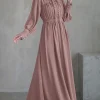 ZANZEA Hijabs femmes modeste Maxi Robes élégant luxe col à volants taille attachée à manches longues robe longue musulmane Abaya Robes S-3XL