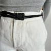 ceinture à double corde avec boucle à pression à dégagement rapide, design de luxe, corde tressée polyvalente, pour étudiants, pantalons en jean