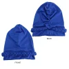 chapeaux islamiques tressés torsadés, 2 pièces/lot, enveloppes, casquettes hijab pour femmes, casquette arabe musulmane, turban, couvre chef, perte de cheveux