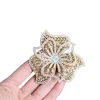 broche fleur en strass pour femmes, accessoires de bijoux, accessoires pour vêtements de luxe haut de gamme, corsage, nouvelle collection