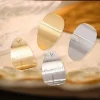 boucles d'oreilles en métal brossé pour femmes et filles, accessoires d'oreille de tempérament rétro, bijoux à la mode, fête de vacances, déclaration ol ee066