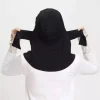 nouveau modal musulman hijab casquette sangle bouton instantané sous capuchon tête enveloppement pour les femmes intérieur couleur unie réglable élastique islam turban