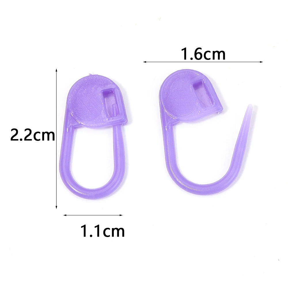 Épingles de sûreté en plastique 11x22mm, 200 pièces/lot, marqueurs de tricot colorés, Clips de points au Crochet pour bricolage, outils de couture, accessoires artisanaux