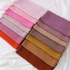 90*90cm bandeau lourd en mousseline de soie carré écharpe musulmane hijabs femmes sous écharpe mode décontracté couleur unie hijab