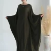 abaya robe caftan en pansement pour femme, hijabs en jersey musulman, robe éducative modeste, robe de luxe pour ramadan eid, papillon chauve souris, dubaï, 2024