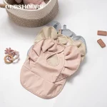 Tablier d&rsquo;alimentation de poche anti-salissure et anti-salive avec ailes d&rsquo;ange pour bébé, tablier imperméable pour bébé, complément alimentaire pour enfants, document solide