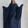 abaya robe de luxe en crêpe douce pour femme, tenue Éducative en satin, style musulman, kaftan, islam, eid batoo, dubaï, 2024