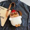 sac à bandoulière en peluche jetable pour femme, sac à main moelleux, sac de dessin animé mignon, sangle réglable, voyage et fête