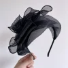 bandeau demi chapeau rétro pour femme, couvre cheveux gris, accessoires de robe de mariée de soirée, à la mode, nouveau