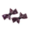 pince à cheveux en strass violet rétro bb pour femme, épingle à cheveux, clip latéral en cristal brillant, cadeau d'anniversaire pour filles