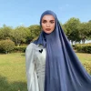 Hijabs instantanés avec une boucle Pashmina Jersey Hijab écharpe femmes musulmanes foulard facile à porter grande taille femme islamique bandeau