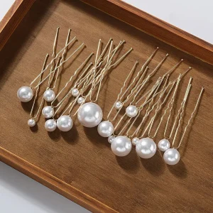 Outils accessoires pour cheveux coiffure perle coiffure outils de coiffure épingle à cheveux en forme de U diadème de mariée chapellerie de mariage perle épingle à cheveux